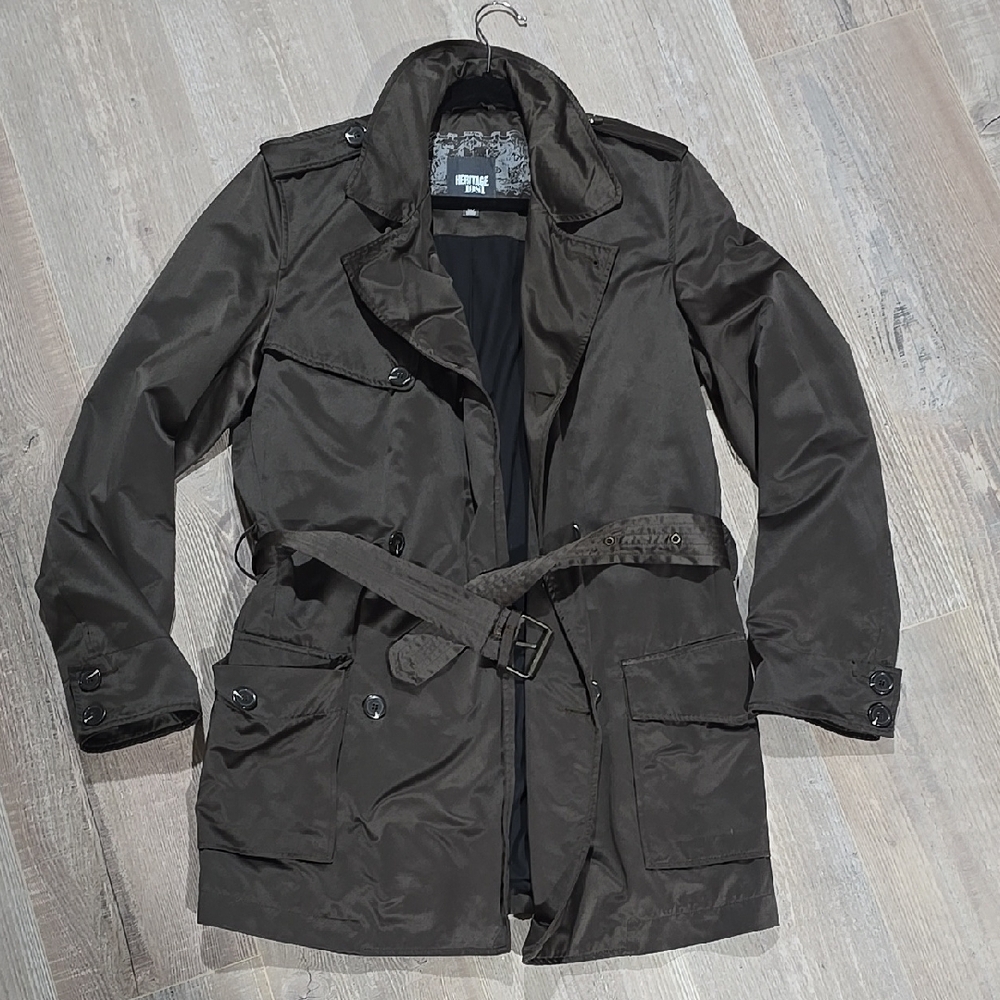 Men's Black Trench Coat